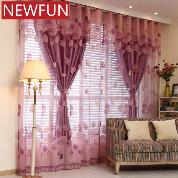 Cortinas de ventana europeas para sala de estar, cortinas transparentes reales para dormitorio, tul elegante y niños