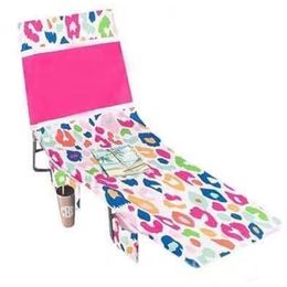 Europese microvezel strandstoel omvat kustgebied strand handdoek kleur luipaard print digitale printing 75 * 210 cm