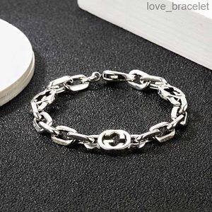 Bracelet de Couple en argent sterling populaire européen pour hommes et femmes