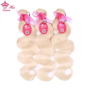 613 Blonde Couleur Brésilienne Vague de Corps Européenne Bundles de Tissage de Cheveux Humains Machine Double Trame Extensions de Cheveux