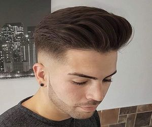 European Remy Human Hair Toupee voor mannen met transparante dunne huid PU 10quot x 8quot rechte haarstukken voor heren WIG8935471