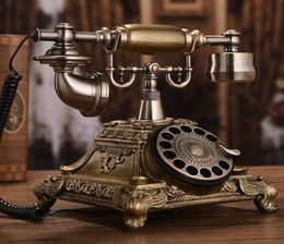 European Retro Antique Telephone rétro Rotation Disque Terre Fands Home Fashion Creative American Telephone3744511