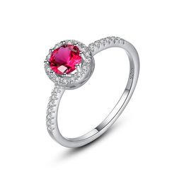 European Retro Ruby Ring S925 Sterling Silver Micro Set Zirkon Luxuremerk Ring European en American Hot Fashion Women High End Ring Jewelry Mother's Day Gift SPC