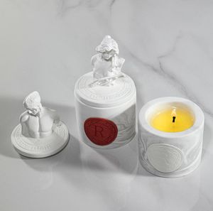 Sculpture rétro européenne Huile essentielle Bandle chambre à coucher de bougies Soothe Bougies parfumées Décoration de mariage Cougie Souvenir L7839833