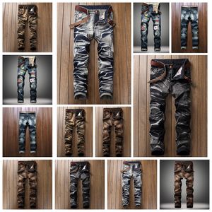 Europese lente en zomer stevige kleur zaklipper casual jeans ondersteunen gemengde batch