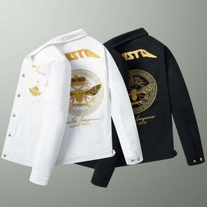 Europees Station High-End Bee geborduurd jas trendy Koreaanse editie jas voor pilootjacks van de middelste en jonge heren PJK