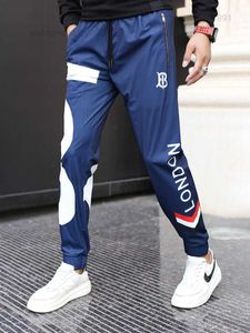 Pantalon de station européen pour hommes marchandises printemps tb tie pieds de garde décontractée Luxury Luxury Corée Fit Trendy Brand Sports