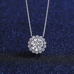 Style européen marque Mosan diamant S Sier pendentif exquis brillant Zircon Sexy femmes collier chaîne collier bijoux haut de gamme