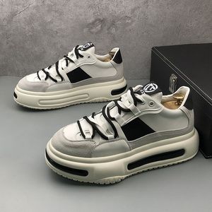 Europese stijl kleding feest trouwschoenen mode low-top lucht kussen casual sneakers rond teen dikke bodem zakelijk rijden wandelende loafers c109