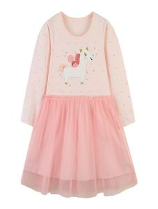 Robe en gaze de style européen pour filles, tenue en dentelle brodée de dessin animé, 3124874