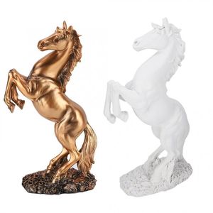 Style européen Cheval Sculpture Home Desk Décor Ornement Photographie Props Accueil Chambre Bureau Mur Vintage Figurine Artisanat Décor À La Maison T200331