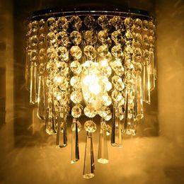 Lampes de mur en cristal de style européen de style européen Chambre à coucher Lampe de chevet Séjour Escalier Corridor Hotel Restaurant Wall Lights