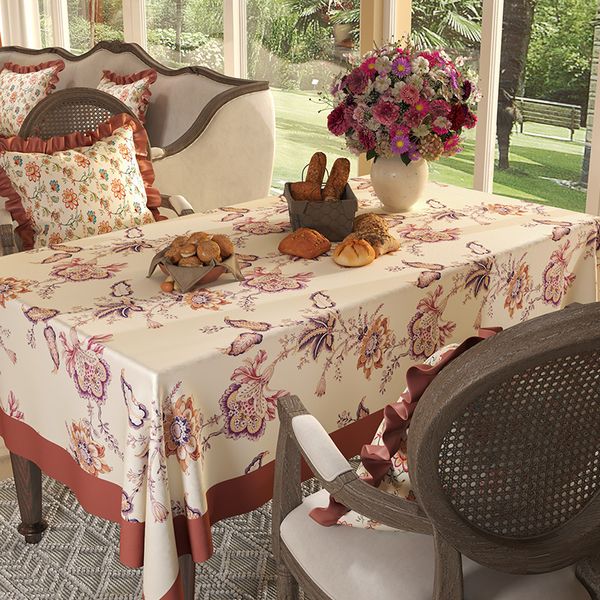 Estilo europeo Ligero Luxury Cheap Tablero de café Rectangular Rectangular Coffee Tablecloth Ins Coffee Tablecloth
