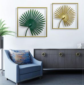 Nieuwigheid artikelen Europese stijl licht luxe mode muur opknoping gouden bananen blad decoratie hanger driedimensionale woonaccessoires