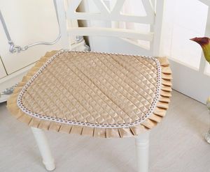 Matín de cojín de silla de silla de tela de comedor de comedor de lujo de estilo europeo con bordado de encaje de verano Camión decorativo del hogar delgada 6591735
