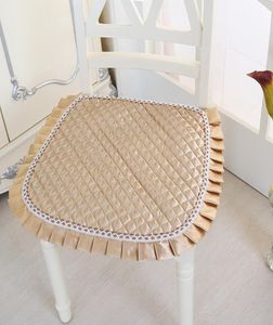 Europese stijl luxe eetkamerstoel stoffen stoel kussen stoel kussenmat met kanten borduurwerk zomer dunne huis decoratief kussen1053118