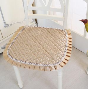 Chaise de salle à manger de luxe de style européen Mat à coussin de chaise de chaise de chaise de chaise de chaise avec broderie en dentelle Coussin décoratif à la maison mince décoratif6687976