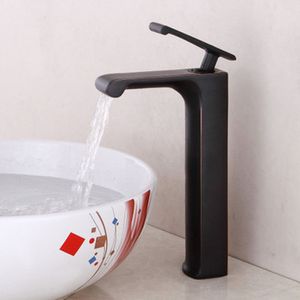 Robinet de lavabo de table de salle de bain rétro de style européen, robinet cascade, robinet monotrou froid et chaud