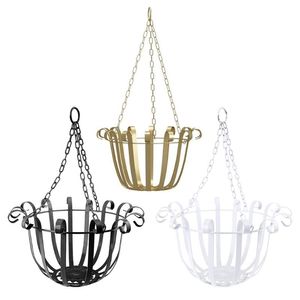 Style européen tenture murale Pot de fleur Support Support crochet fer cintre plantes titulaire balcon décoration de la maison 210922