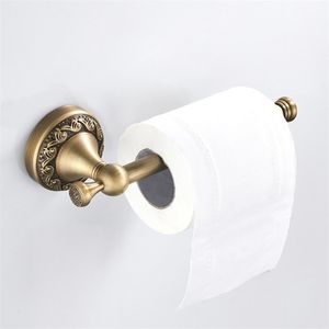 Type de mur de toilette européen panneau non bloquant porte-serviettes en papier matériau en cuivre procédé de cuivre imitation rouleau simple barre de papier T200425