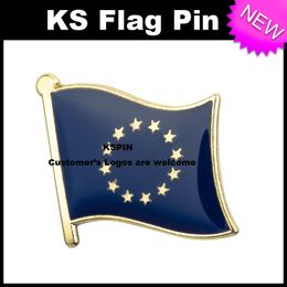 Drapeau de l'Union européenne Badge Drapeau Pin 10pcs beaucoup Livraison gratuite XY0023