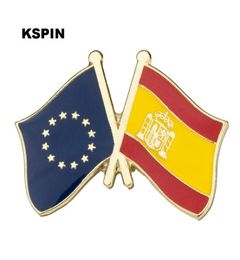 Union européenne Espagne drapeau à revers Badge Badge Badges Badges Broche XY00858344906