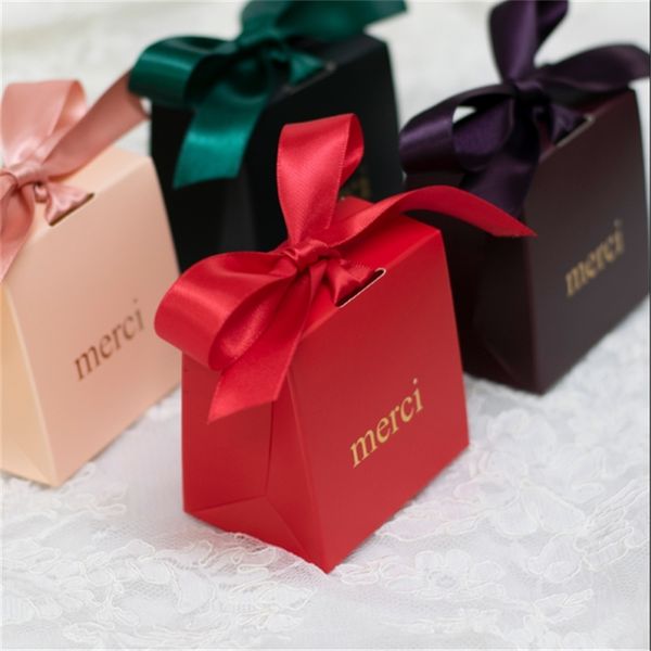 Européen haut de gamme faveurs de mariage sacs-cadeaux boîte à bonbons pour baptême bébé douche anniversaire emballage événement fête fournitures 220427