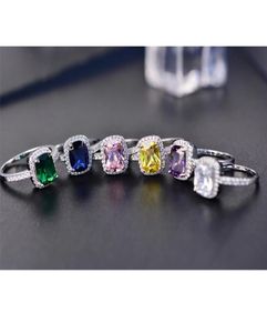 USA européens vendant des anneaux de groupe de mode Zirconie Classic Wedding Party Seming Rings For Women Girls1495133
