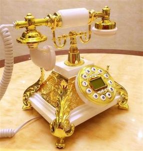 Teléfono antiguo de estilo europeo de alta gama, estilo vintage, teléfono de estilo europeo, teléfono antiguo para el hogar, oficina 18829524408