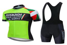Euskadi Brand Summer Cycling Jersey Set Breathable Mtb Bicycle Cycling Clothing Bike porter des vêtements Maillot Ropa Ciclismo6102847