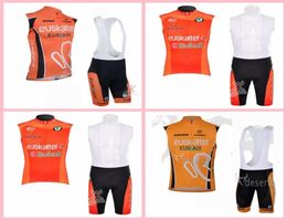 EUSKALTEL équipe cyclisme maillot sans manches gilet cuissard à bretelles ensembles séchage rapide confortable coupe ajustée hommes Sports de plein air X7191068037293325183