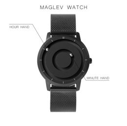 Eutour New Innovative Blue Gold Magnetic Metal Multifinectional Watch Men039 Fashion Sports Quartz Watch Simple Men039s WATC4319097