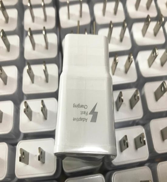 EUUS Fast Charger USB Home Wall Adapter para Galaxy S6 S7 Edge S8 S8 Plus sin paquete1889760