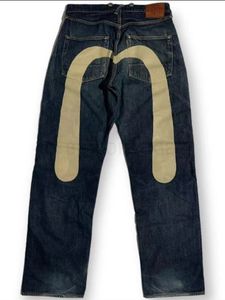 EV Designer M Evisued Jeans para hombre Evisulies Bordado en forma de M Tubo recto Pierna ancha Pantalones de marca Hip Hop Y2k Edge Street Ca 8775