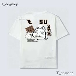 EV Luxury Designer M Luxury Evisages Mens T-shirt Lettre de poitrine imprimé Top Summer M-Shaped Brand Surdimension Tshirt Hip Hop Y2k Edge Street 986228