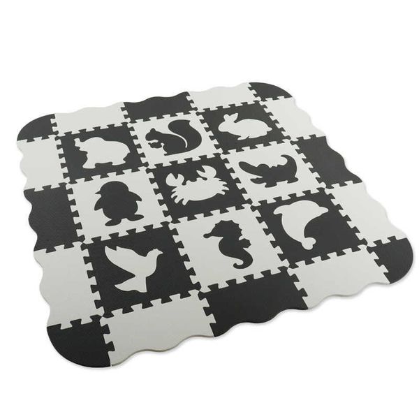 EVA bébé tapis de jeu avec clôture pour chambre d'enfant tapis de sol pour enfants rampant Split Joint Puzzle mousse enfants coussin 210724