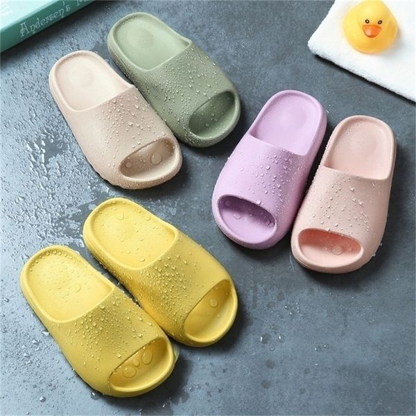 EVA Pantoufle Parent Enfant Pantoufles Couple Doux Homewear Chaussures Plage Vacances Sandale Mignon Casual Été 220618