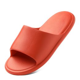 EVA-pantoffels voor huishoudelijk gebruik antislip stinkend zacht Heren dames koppels badkamers binnen koele pantoffels huisschoenen oranje