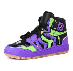 EVANGELION Basketbalschoenen Heren EVA-01 EVA-02 Luxe Mode Ademende Sneakers Jeugd Student antislip Sportschoenen Cadeau