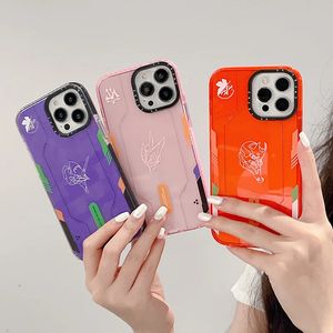 Funda de teléfono Evangelion Eva para IPhone 14 13 12 11 15Pro Max Anime a prueba de golpes funda protectora todo incluido regalo para niños