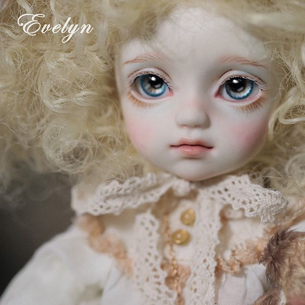 Evelyn BJD Dolls Resin Human Body Dolls Court Court Style Human Face Dark Wind Skull Face Art Toy