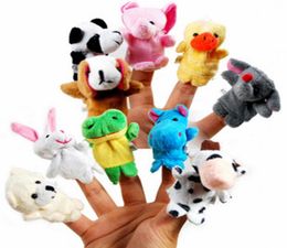 Même mini doigt animal bébé en peluche jouet doigt de doigt parlant accessoires 10 groupes animaux en peluche plus animaux en peluche animaux toys gi1319645