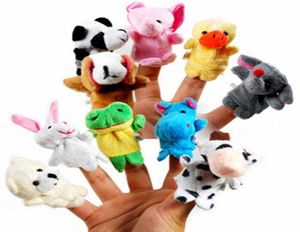 Zelfs mini dierenvinger Babyknuffel Vingerpoppetjes Pratende rekwisieten 10 dierengroep Gevuld Plus Dieren Knuffels Speelgoed Gi5339589