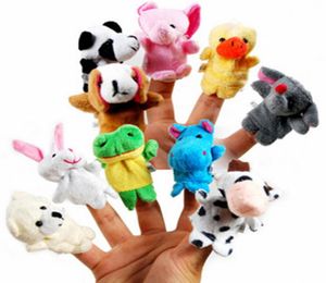 Incluso mini animal dedo bebé peluche títeres de dedos de juguete que hablan 10 grupo de animales relleno más animales animales de peluche juguetes gi1319645