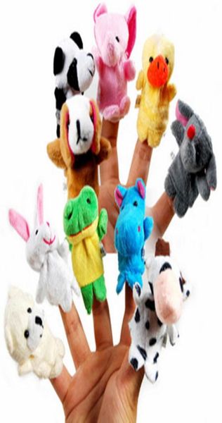 Incluso mini dedo de animal Bebé Juguete de peluche Marionetas de dedo Accesorios para hablar 10 grupo de animales Relleno Más Animales Animales de peluche Juguetes Gi8754817