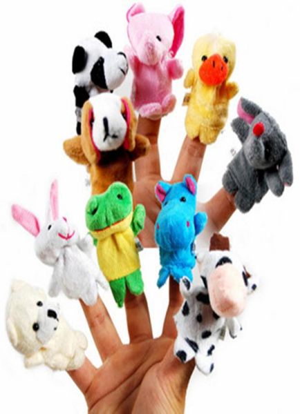 Incluso mini dedo de animal Bebé Juguete de peluche Marionetas de dedo Accesorios para hablar 10 grupo de animales Relleno Más Animales Animales de peluche Juguetes Gi8784187