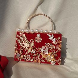 Sac de soirée Sac à main de style chinois pour sac de mariage pour femmes à main