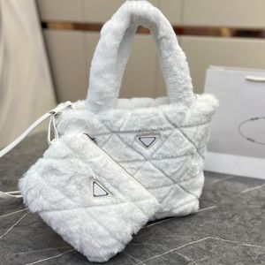 avondtas klassieke winter lambswool handtassen crossbody tassen Italië merk driehoek bord mode dames schoudertas handtas bakken luxe desig