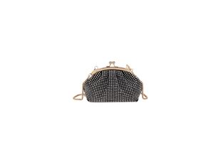 Sac de soirée en diamant pour femmes, sac de dîner à eau brillante, Clip à main, coque, sangle en chaîne, bandoulière simple