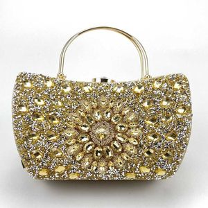 Sac de soirée Diamond Sag de tournesol du soir Banquet de mode Robe polyvalente